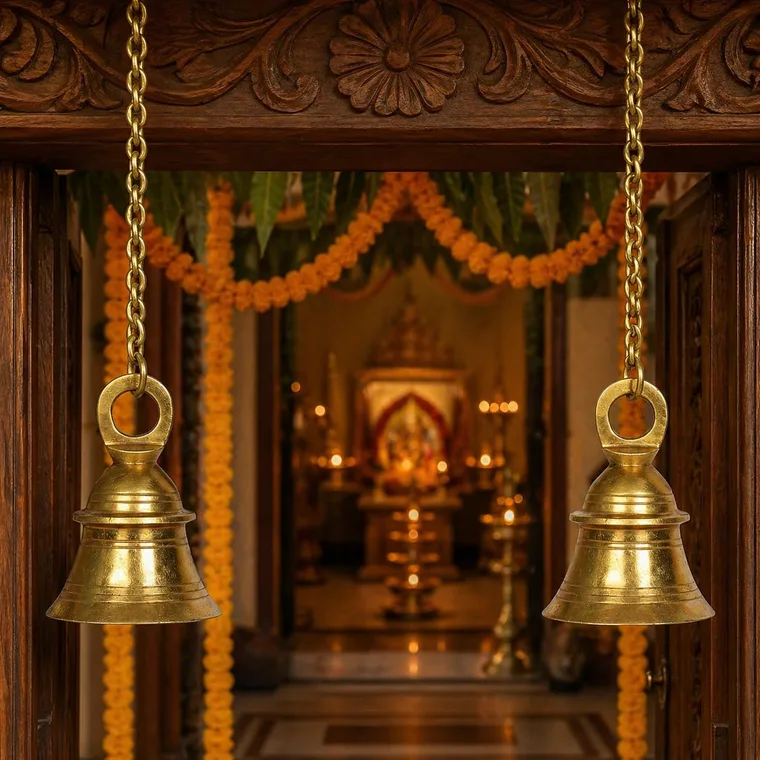 Kartique Brass Bell Pair